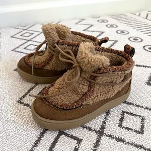 Zara Combo Leather Boot Sz 9.5